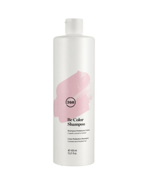 Шампунь для фарбованого волосся з ожиновим оцтом 360 Be Color Colored And Treated Hair Shampoo 450мл.