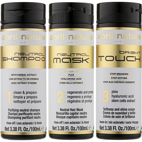 Набір Abril Et Nature Nature-Plex (Shampoo/100ml + Mask/100ml + Serum/100ml)