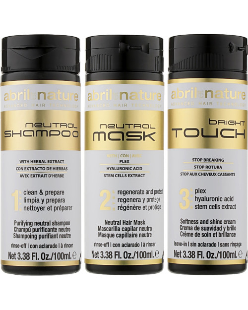 Набір Abril Et Nature Nature-Plex (Shampoo/100ml + Mask/100ml + Serum/100ml)