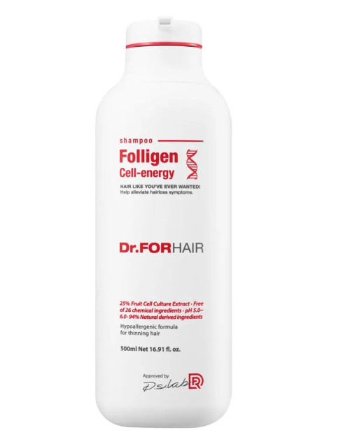 Шампунь для зміцнення та відновлення зрілого волосся Dr.FORHAIR Folligen Cell Energy Shampoo 500 мл