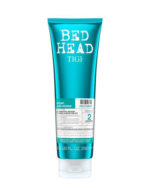 Зволожуючий шампунь для сухого та пошкодженого волосся Tigi Bed Head Urban Anti+Dotes Recovery Shampoo 250 мл.