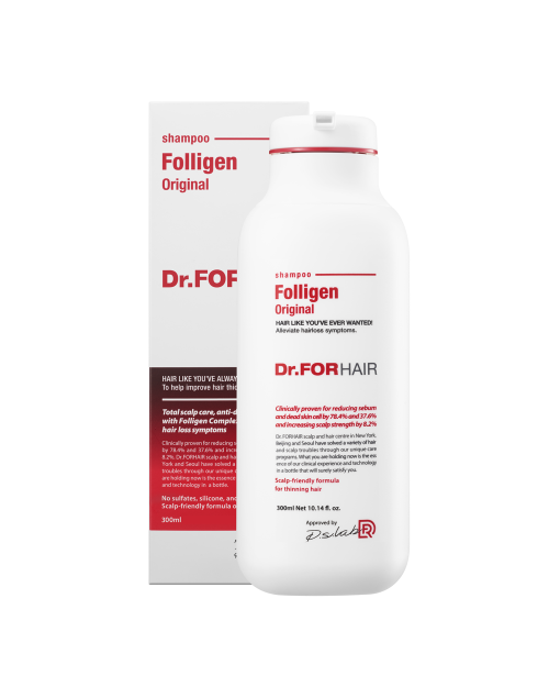 Зміцнюючий шампунь проти випадіння волосся Dr.FORHAIR Folligen Shampoo 300 мл