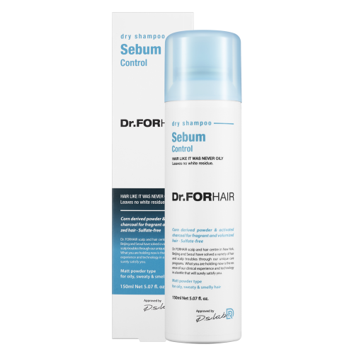 Сухий шампунь для зменшення шкірного сала Dr.FORHAIR Sebum Dry Shampoo 150 мл