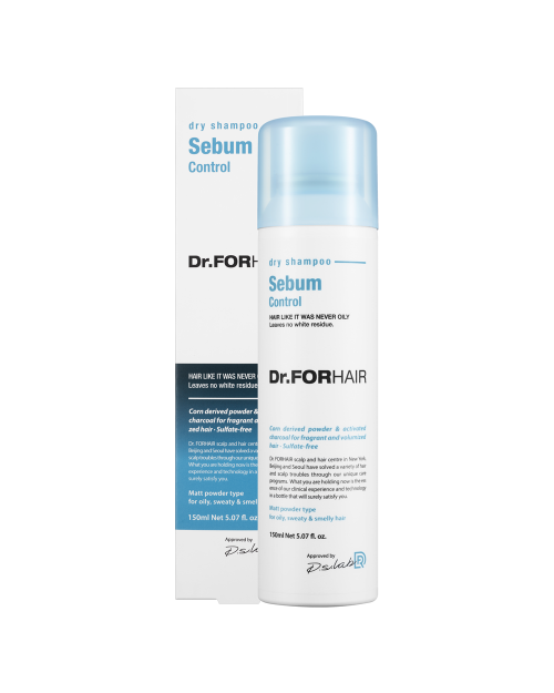 Сухий шампунь для зменшення шкірного сала Dr.FORHAIR Sebum Dry Shampoo 150 мл