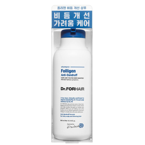 Шампунь проти лупи для ослабленого волосся Dr.FORHAIR Folligen Anti-Dandruff Shampoo 300 мл.