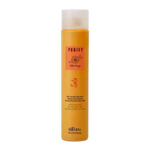 Шампунь для волосся і тіла Kaaral Purify Bitter Orange Sole After-Sun Hair & Body Wash 300 мл.