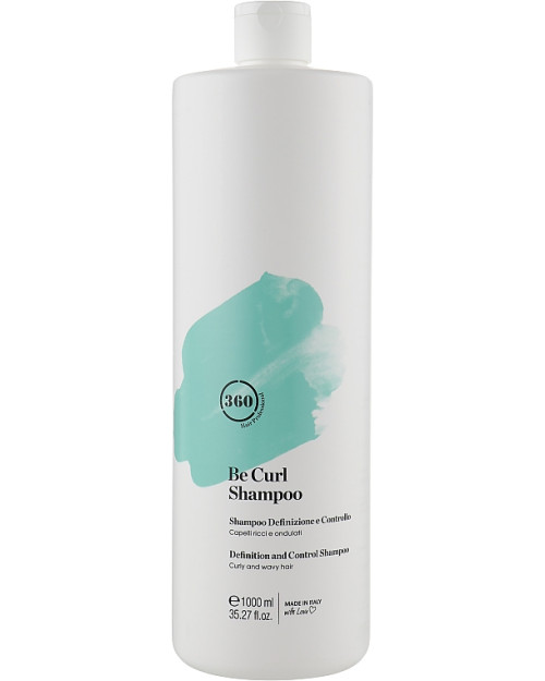 Дисциплінувальний шампунь для кучерявого й хвилястого волосся 360 Be Curl Shampoo 1000 мл